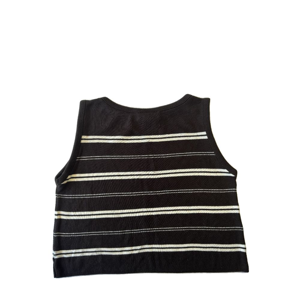 Vintage Kathy Ireland Crop Brown and White Tank Top Size Medium